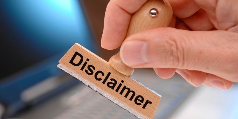 A disclaimer may be updated periodically to reflect legal changes