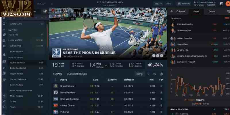 Live tennis wagering with real-time odds and match tracking